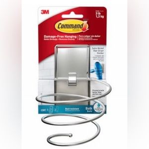 3M Command Hair Dryer Holder BATH39-SN-ES (NEW)